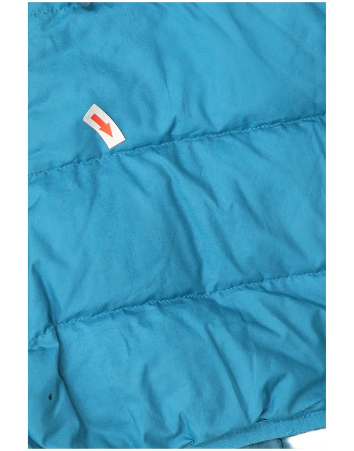Jack Wolfskin Mens Hooded Padded Jacket UK 40/42 Large Blue Polyester