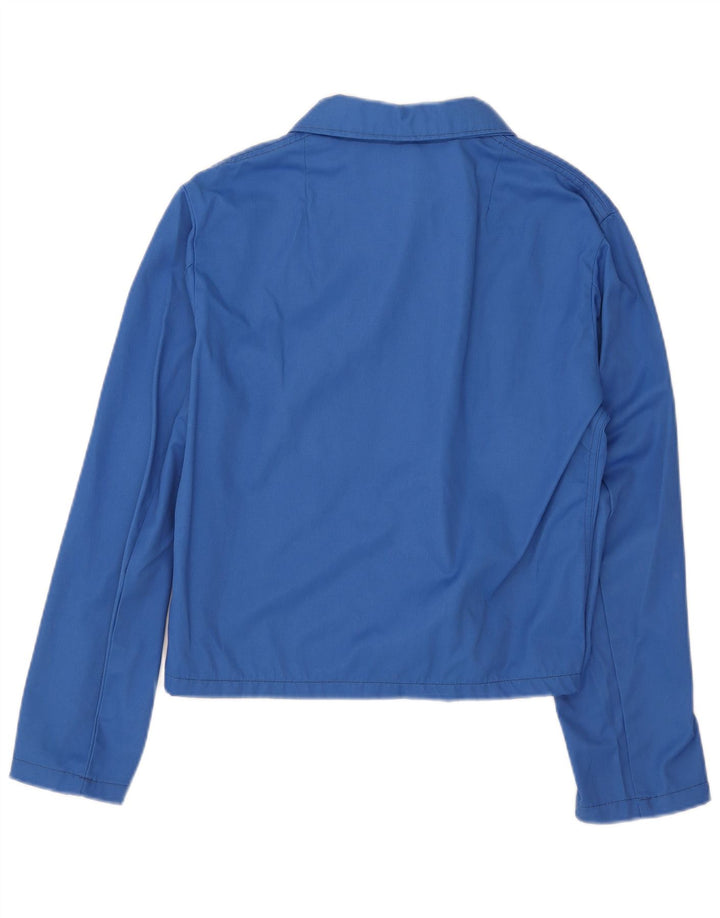 Snickers Womens Crop Bomber Jacket IT 48 XL Blue Nylon