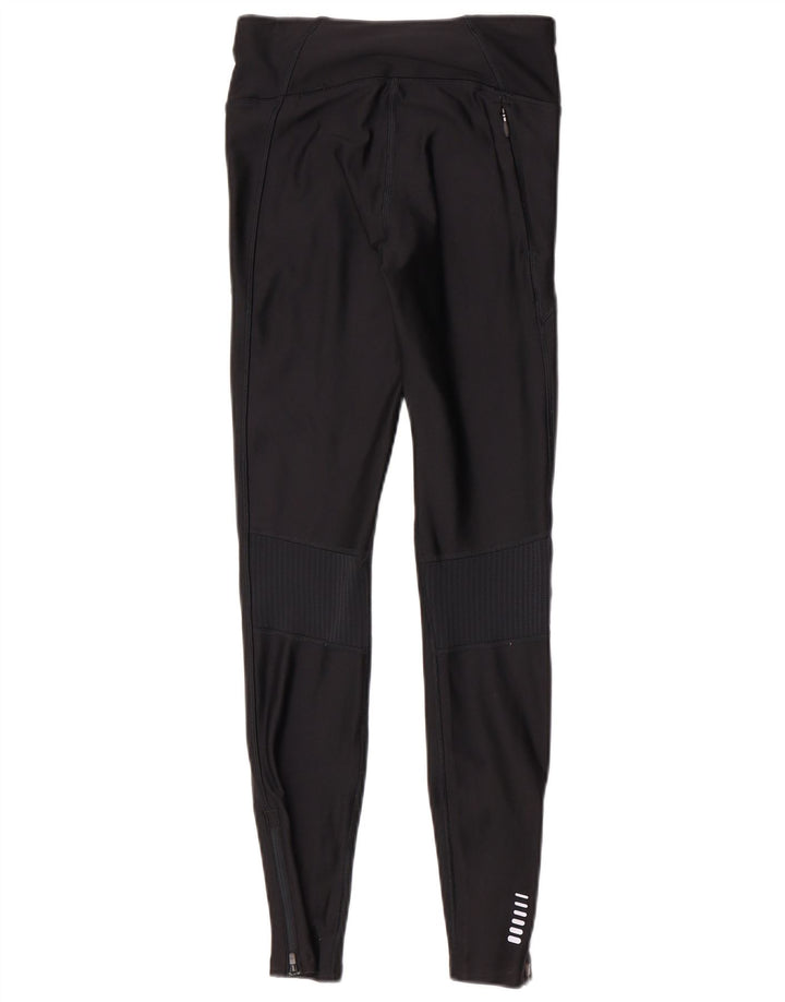 Under Armour Dame Compression Leggings UK 10 Small Black Polyester Sports