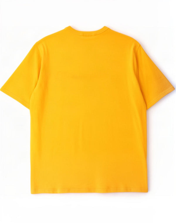 Champion Mens Graphic T-Shirt Top XL Yellow Cotton