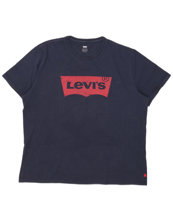 Levi's gornji dio majice s grafičkim motivima 2XL tamnoplavi pamuk