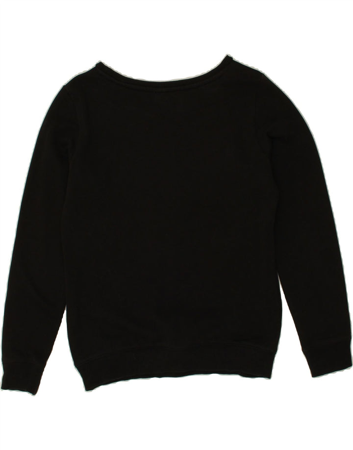 PUMA Womens Graphic Sweatshirt Jumper UK 10 Small Black Vintage Puma and Second-Hand Puma from Messina Hembry 