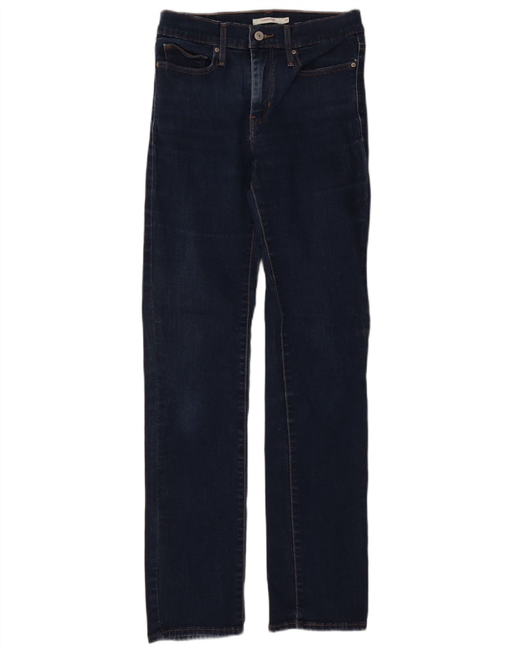 LEVI'S Womens Slimming Fit Slim Jeans W28 L31 Navy Blue