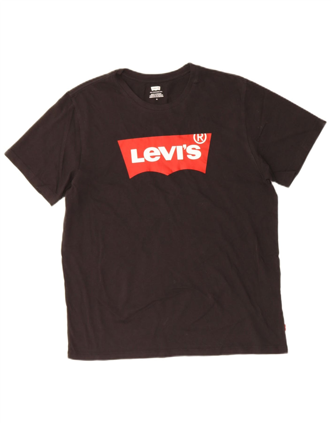LEVI'S Mens Graphic T-Shirt Top Medium Black
