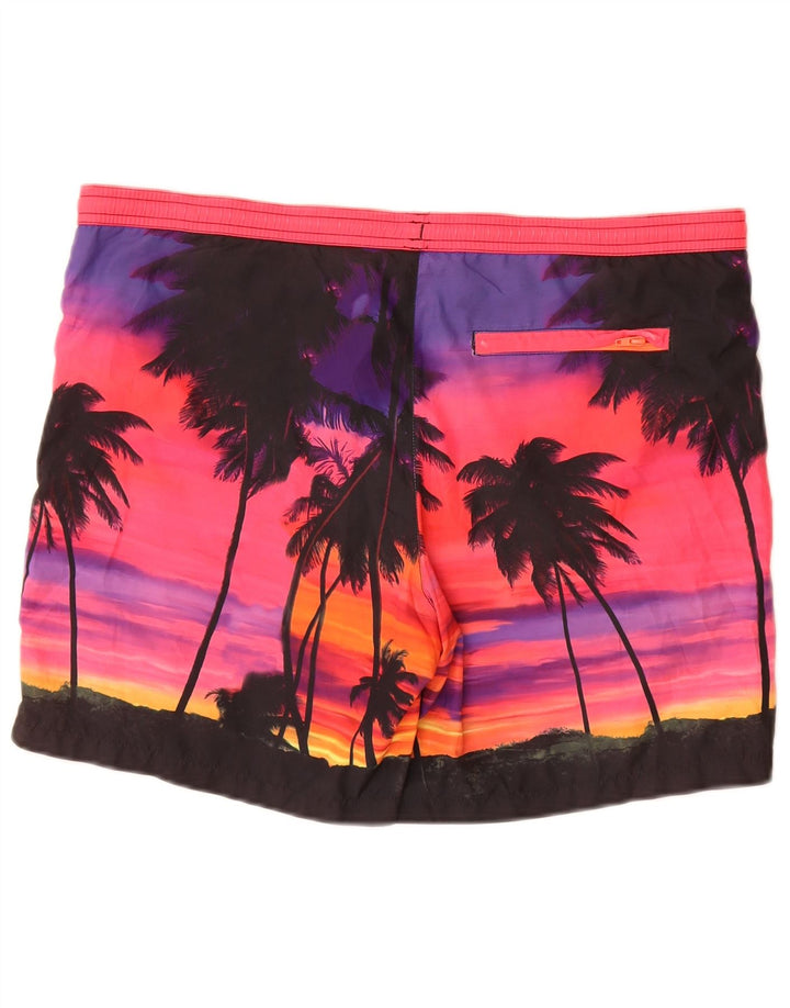 SUNDEK Mens Swimming Shorts Small  Multicoloured Polyester Hawaiian