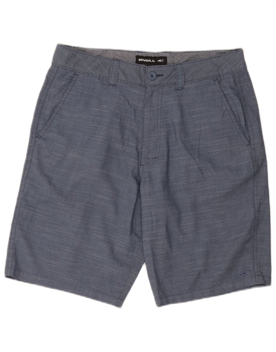 O'Neill Mens Chino Shorts W32 Poliéster manchado azul médio