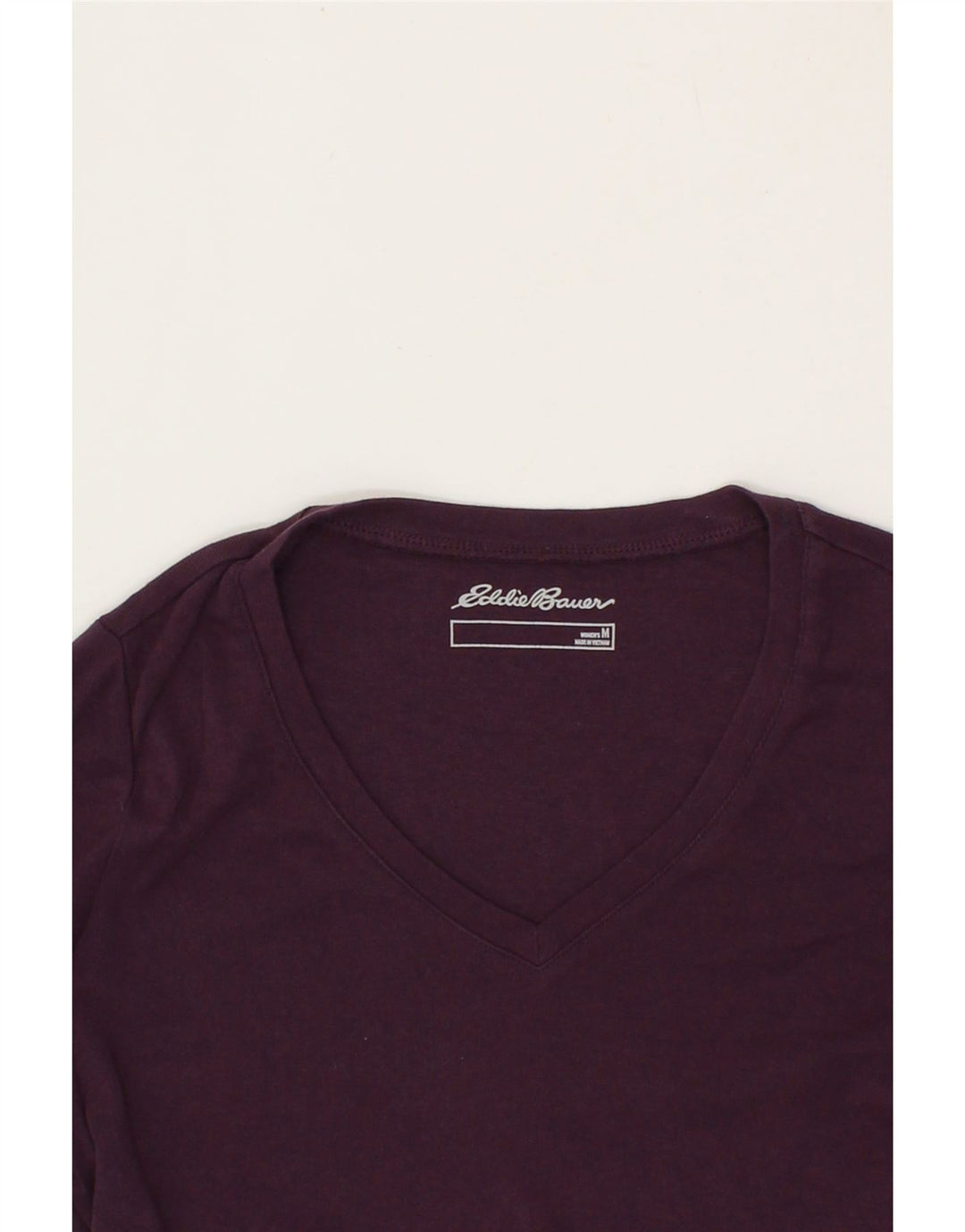 EDDIE BAUER Womens Top Long Sleeve UK 12 Medium Purple Cotton Vintage Eddie Bauer and Second-Hand Eddie Bauer from Messina Hembry 
