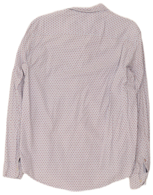 Camicia slim fit da uomo Tommy Hilfiger grande cotone floreale blu