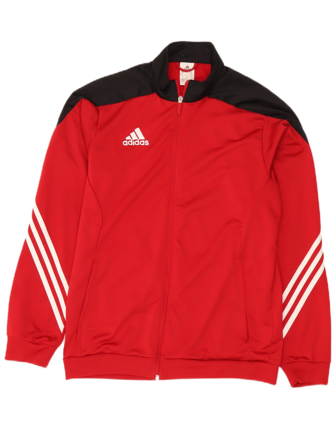 Adidas Veste de survêtement pour homme en polyester color block rouge moyen