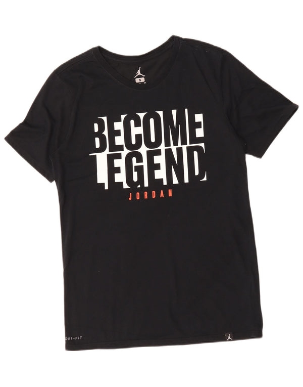 Jordan T-shirt graphique Dri Fit pour homme en coton noir Taille S