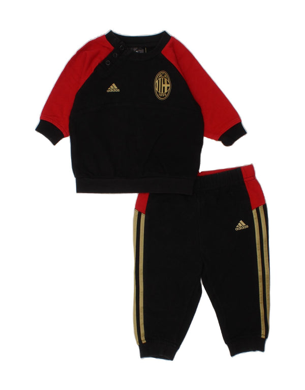 ADIDAS Baby Boys Graphic Full Tracksuit 0-3 Months  Black Colourblock