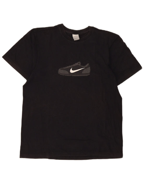 Nike Mens Graphic T-Shirt Top UK 42/44 Large Black Cotton