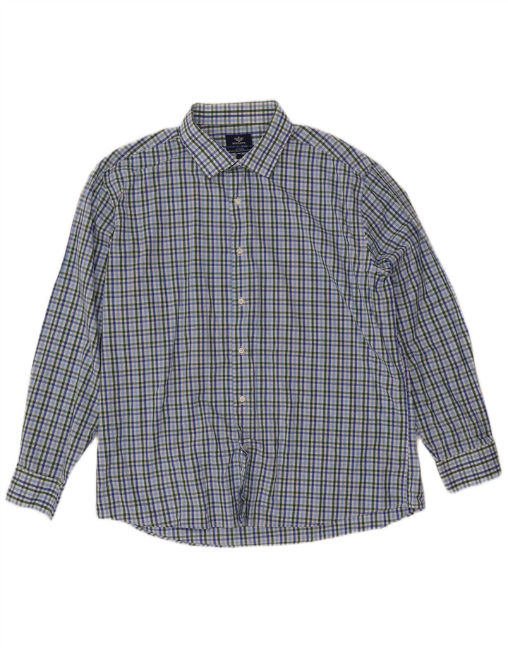 DOCKERS Mens Fitted Shirt Size 17 1/2 XL Multicoloured Check Cotton