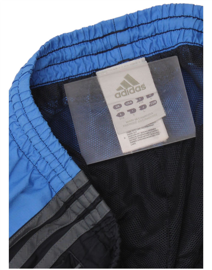 Adidas Mens Tracksuit Trousers Joggers Medium Navy Blue Colourblock