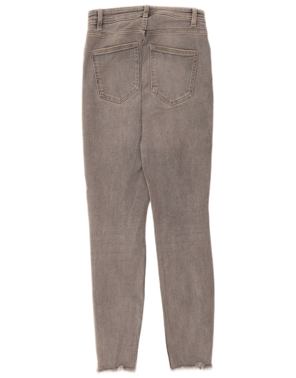 Jeans skinny effetto invecchiato da donna Zara EU 36 XS W26 L28 Grigio