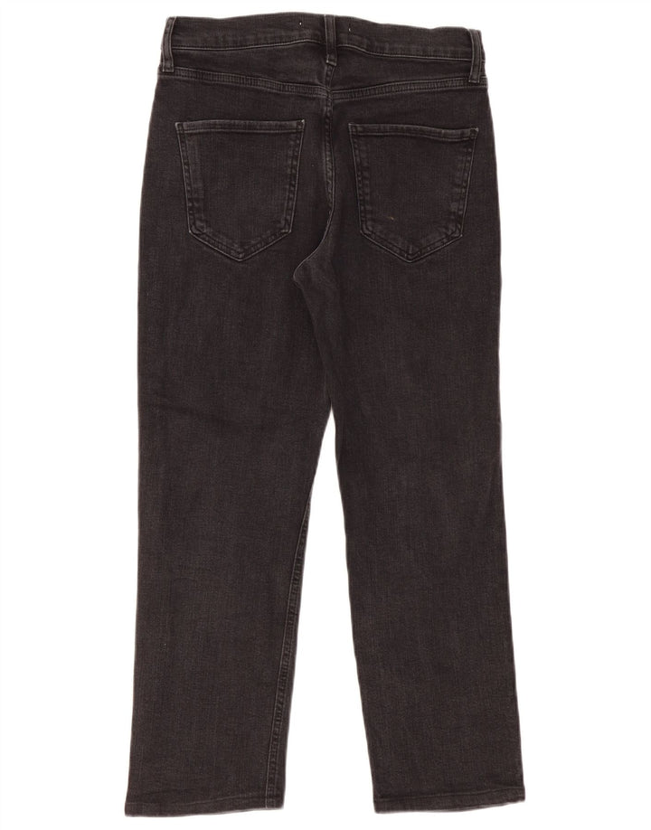 Zara Womens Cropped Jeans EU 40 Medium W30 L26 Black