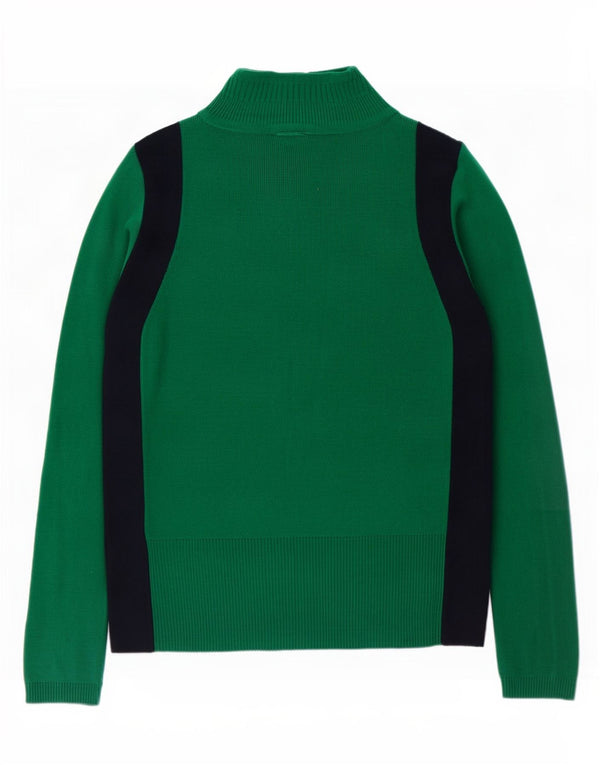 Marks & Spencer Dame Turtle Neck Jumper Sweater UK 10 Small Green