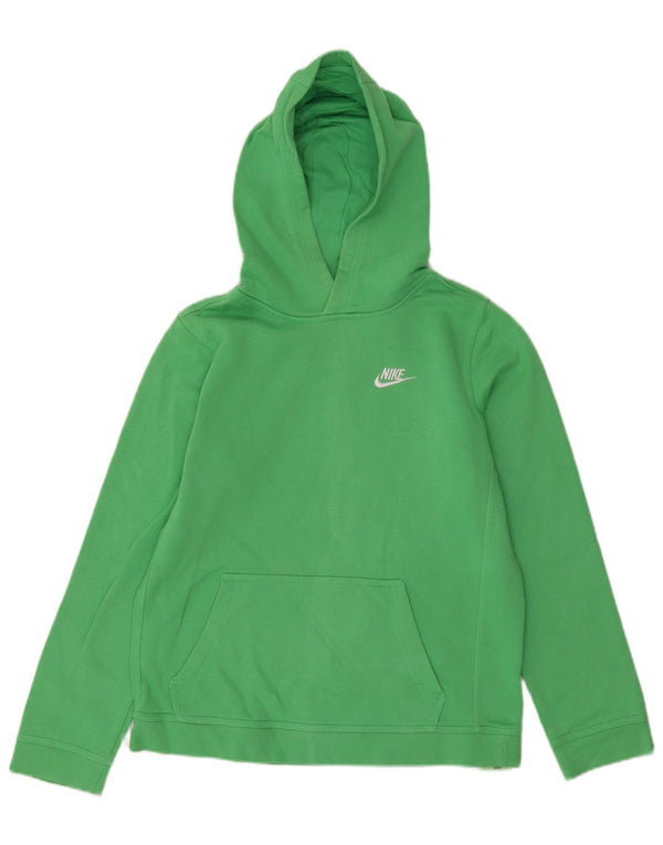 Nike Jungen Kapuzenpullover, 13–14 Jahre, XL, grüne Baumwolle
