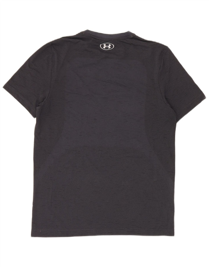 Under Armour Mens Fitted T-Shirt Top Medium Navy Blue
