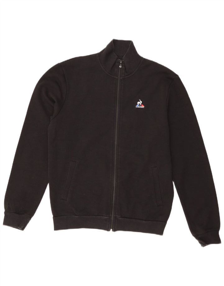Le Coq Sportif Mens Tracksuit Top Jacket Medium Black Cotton