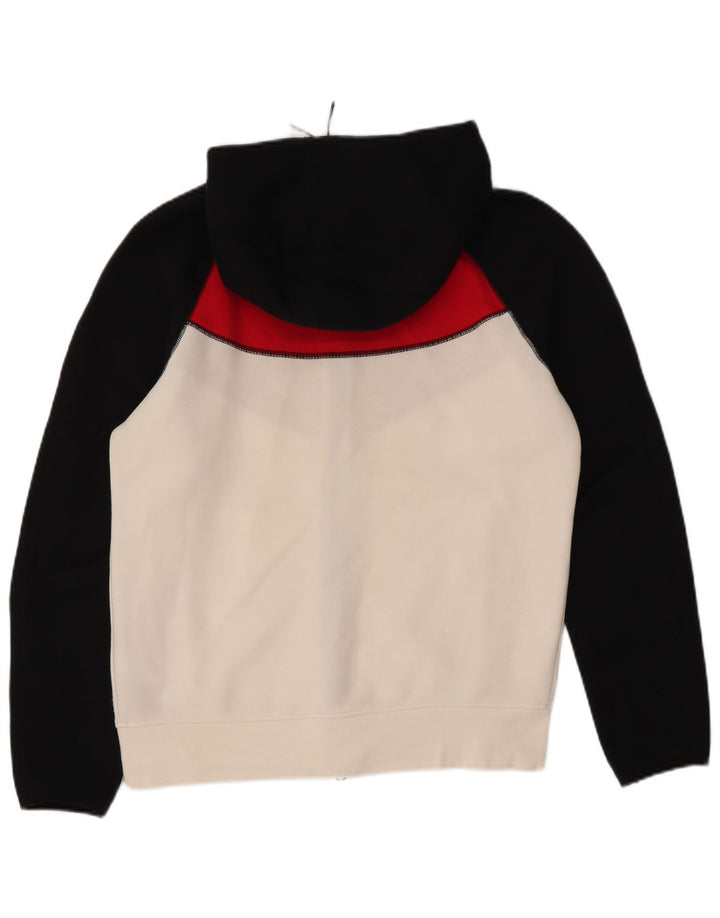 Nike Mens Zip Hoodie Sweater Medium Multicoloured Colourblock Cotton