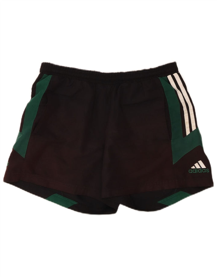 Pantaloni scurți sport pentru bărbați Adidas, mediu negru, poliester color bloc