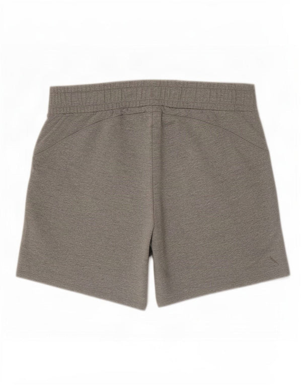 Pantaloncini sportivi da donna Puma UK 16 grandi cotone chiazzato grigio
