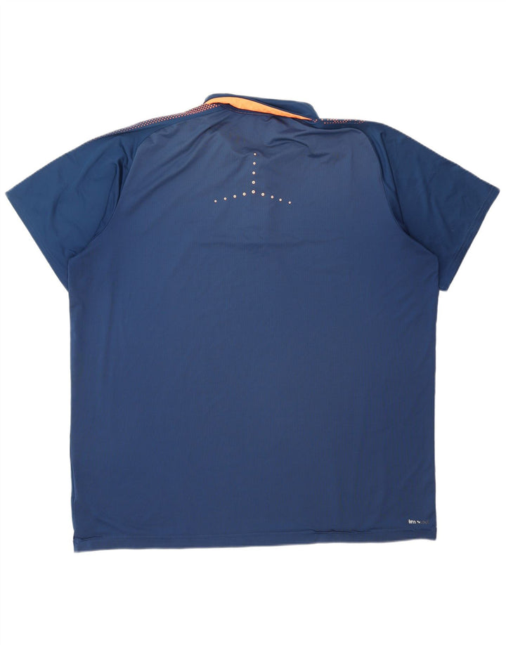 ADIDAS Mens Climacool Polo Shirt XL Blue