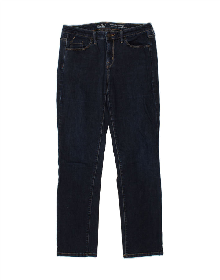 MOSSIMO Womens Curvy Mid Rise Straight Jeans US 8 Medium W29 L31 Navy Blue Vintage Mossimo and Second-Hand Mossimo from Messina Hembry 