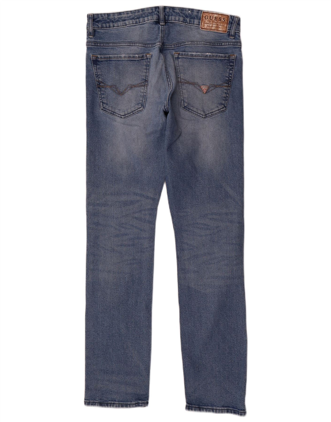 Guess Herren Slim Jeans W31 L32 Blaue Baumwolle