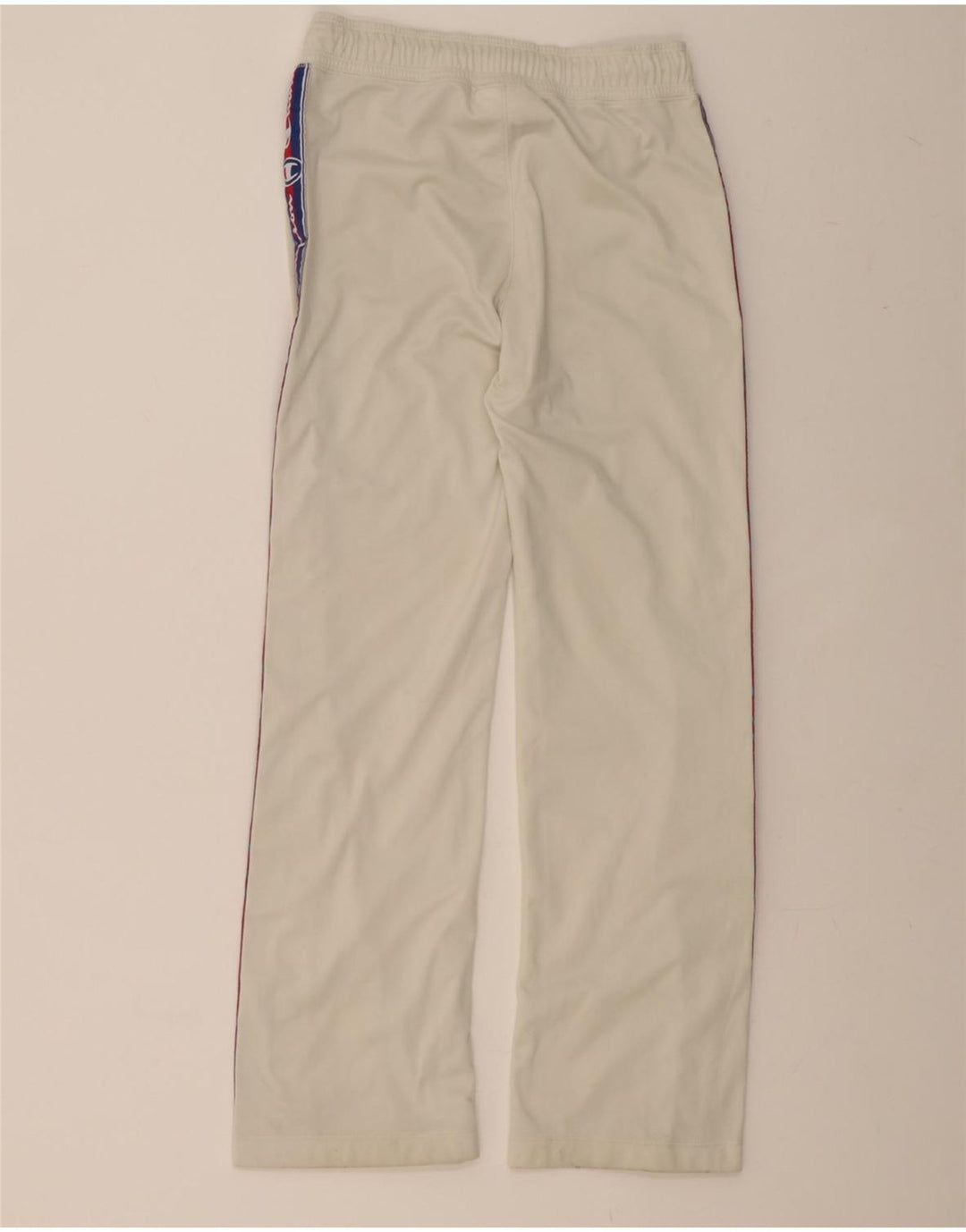 CHAMPION Mens Graphic Tracksuit Trousers XS  White Vintage Champion and Second-Hand Champion from Messina Hembry 