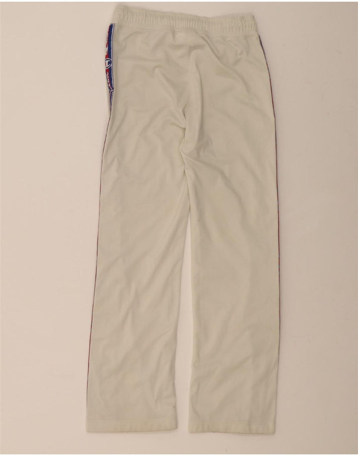 CHAMPION Mens Graphic Tracksuit Trousers XS  White Vintage Champion and Second-Hand Champion from Messina Hembry 