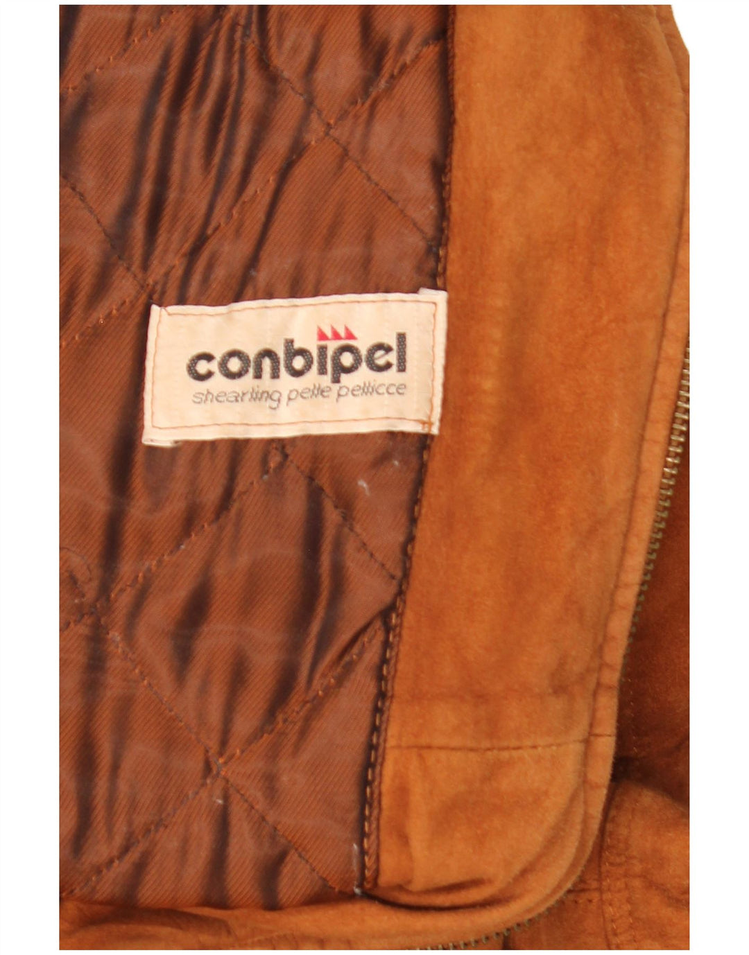 Conbipel Womens Hooded Suede Jacket UK 22 3XL Brown