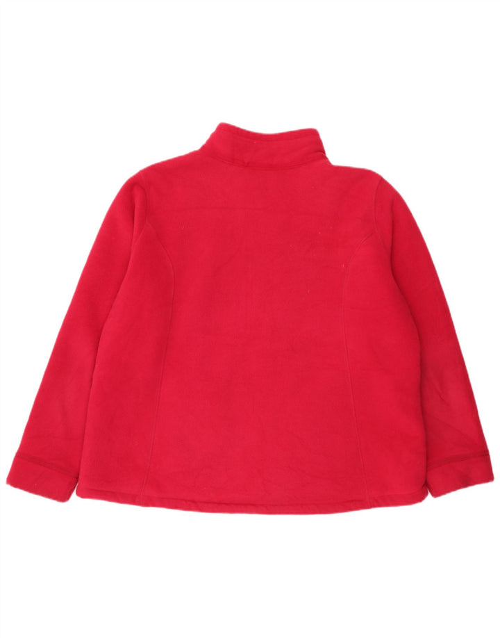 Marks & Spencer Damen Fleecejacke UK 20 2XL Rot Polyester