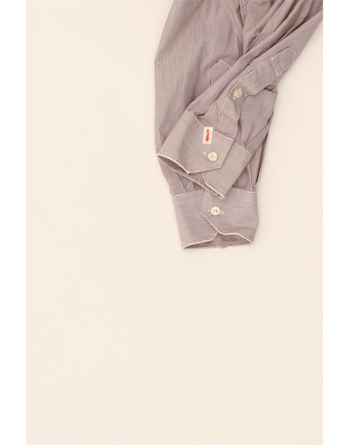 LACOSTE Mens Shirt Size 39 Medium Pink Pinstripe Cotton Vintage Lacoste and Second-Hand Lacoste from Messina Hembry 