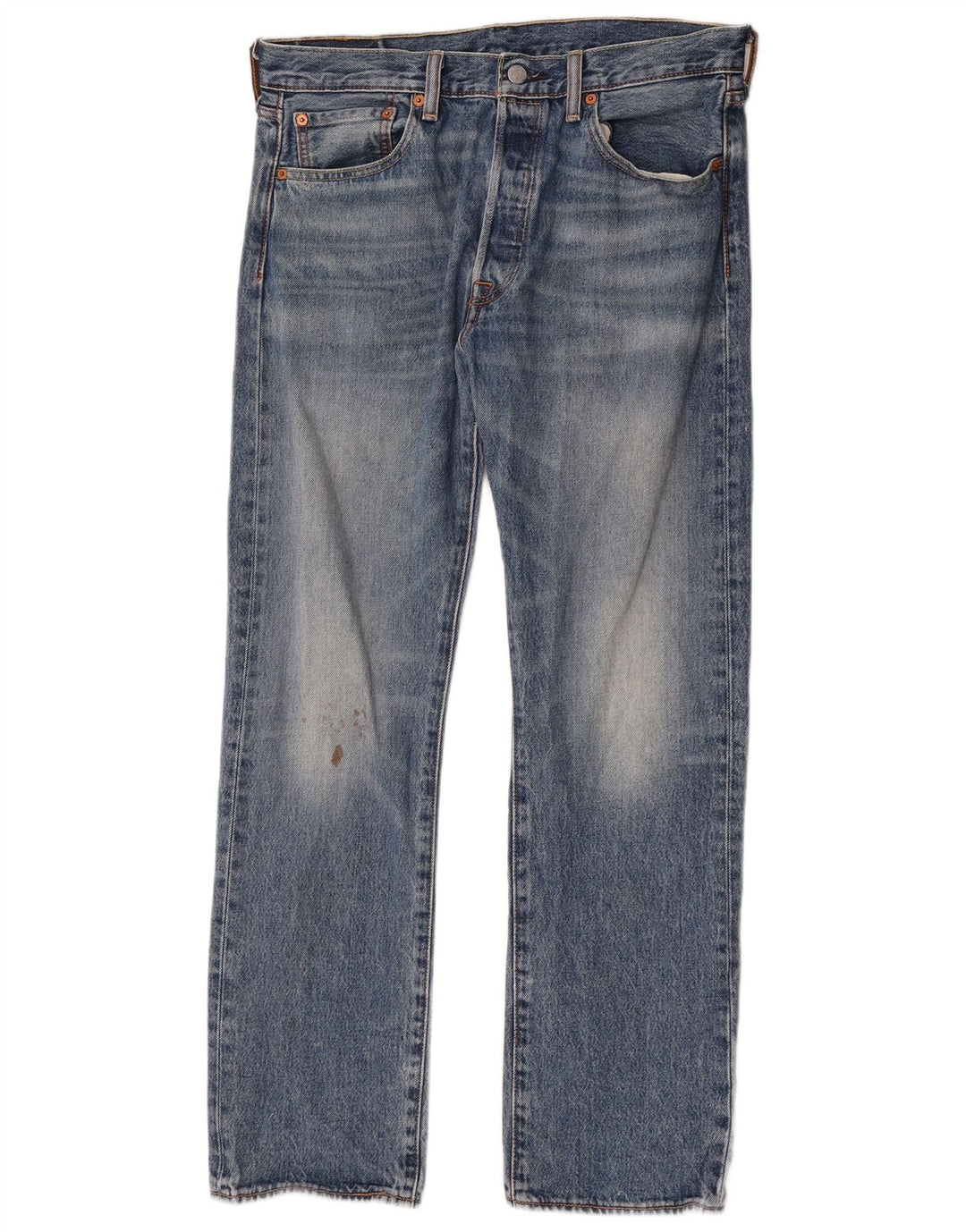 Levi's Mens 501 Straight Jeans W33 L30 Blue Cotton