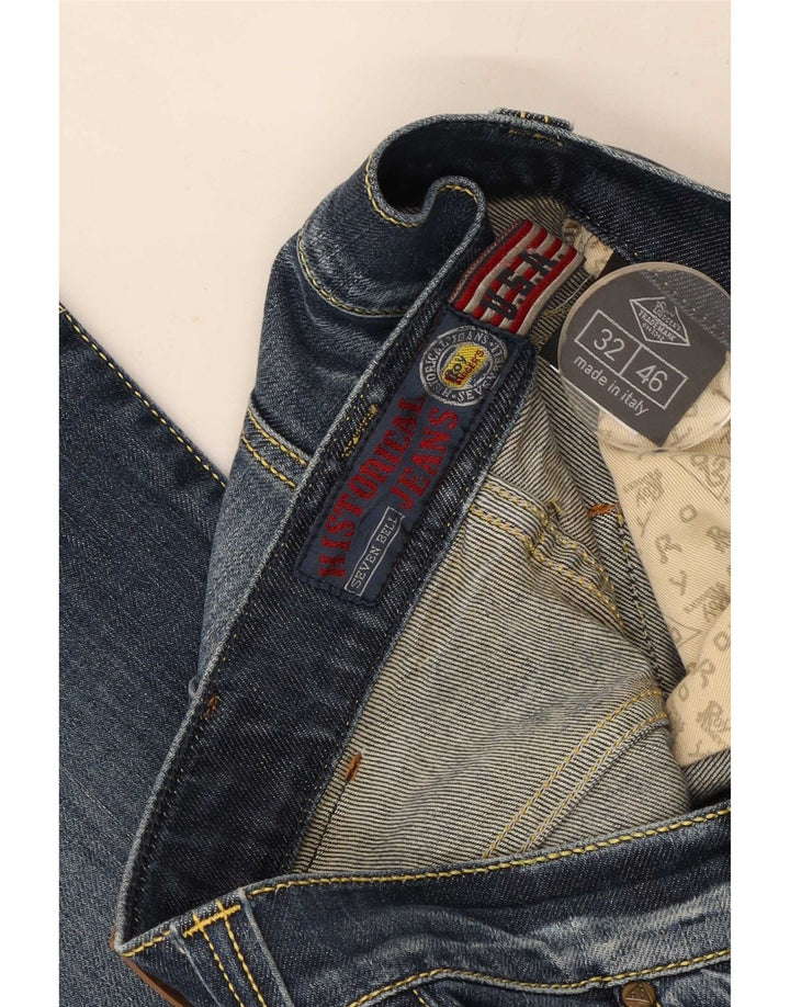 Roy Rogers Mens Straight Jeans W32 L28 Blue Cotton