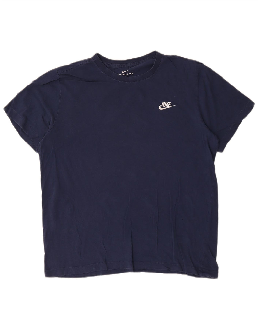Nike Mens T-Shirt Top Large Navy Blue Cotton