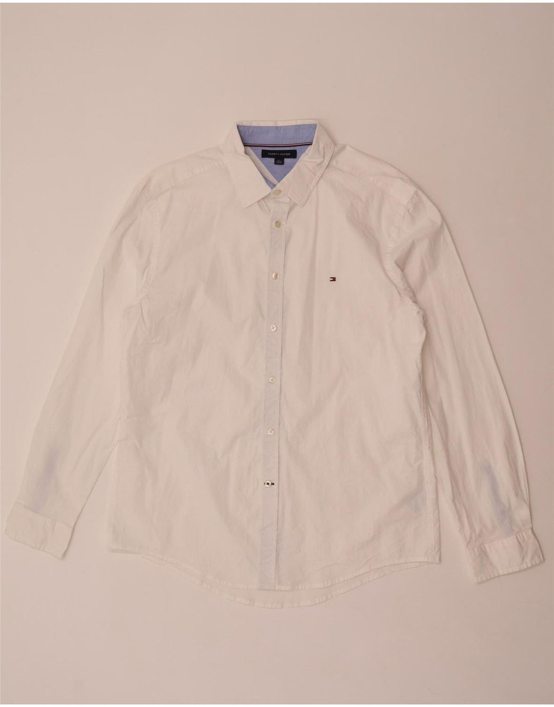 Tommy Hilfiger Mens Shirt XL White Cotton