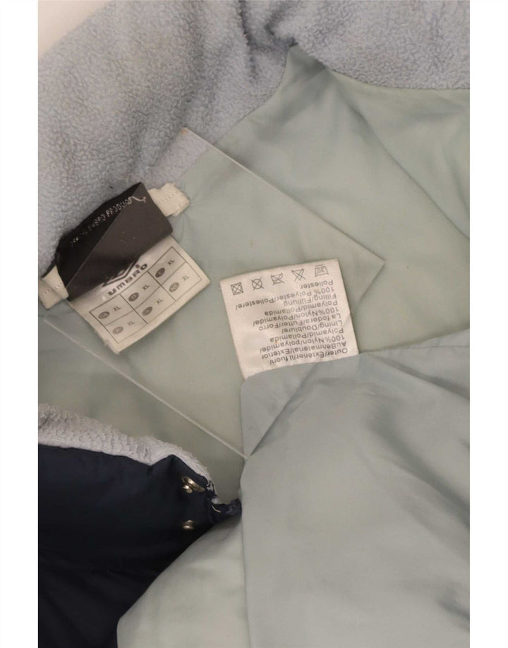 Umbro Herren Wattierte Jacke UK 42 XL Marineblaues Nylon