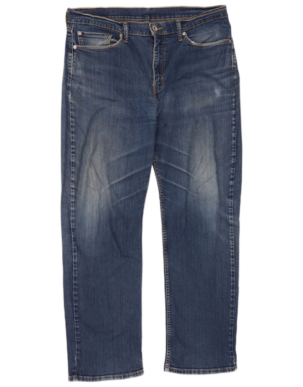 Levi's Mens 514 Straight Jeans W36 L32 Blue Cotton