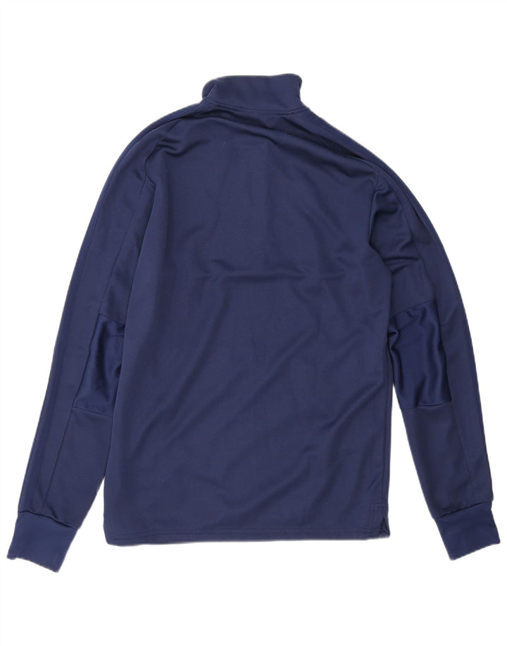 Adidas Mens Climalite Zip Neck Pullover Tracksuit Top Small Navy Blue