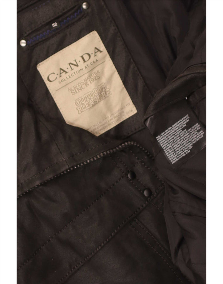 Canda Mens By C&A Veste en cuir EU 52 XL Noir