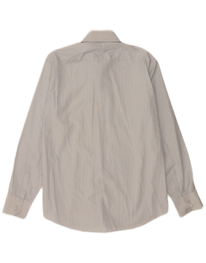 Hugo Boss Mens Regular Fit Shirt Size 41 16 Large Blue Striped