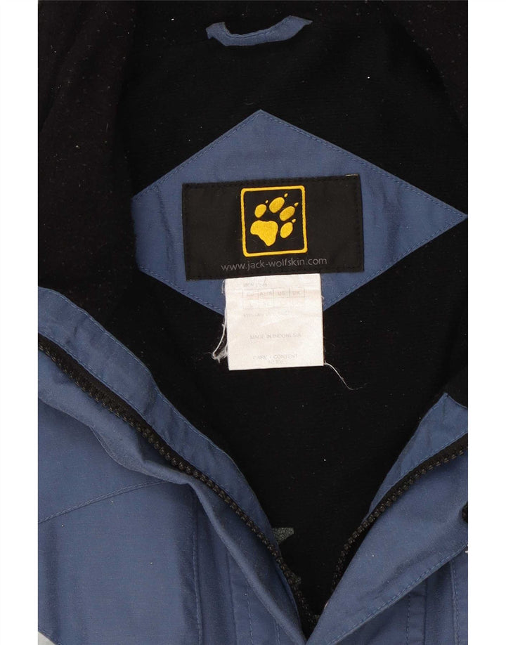 Jack Wolfskin Mens Ski Jacket UK 40/42 Large Blue Colourblock Polyamide