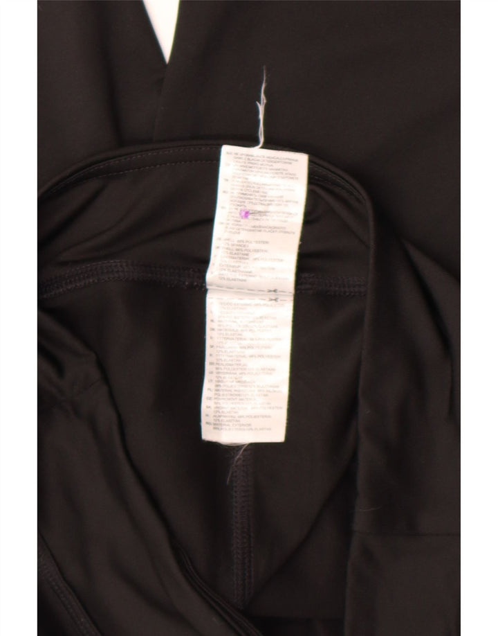 Adidas Womens Climalite Capri Leggings UK 12/14 Medium Black Polyester