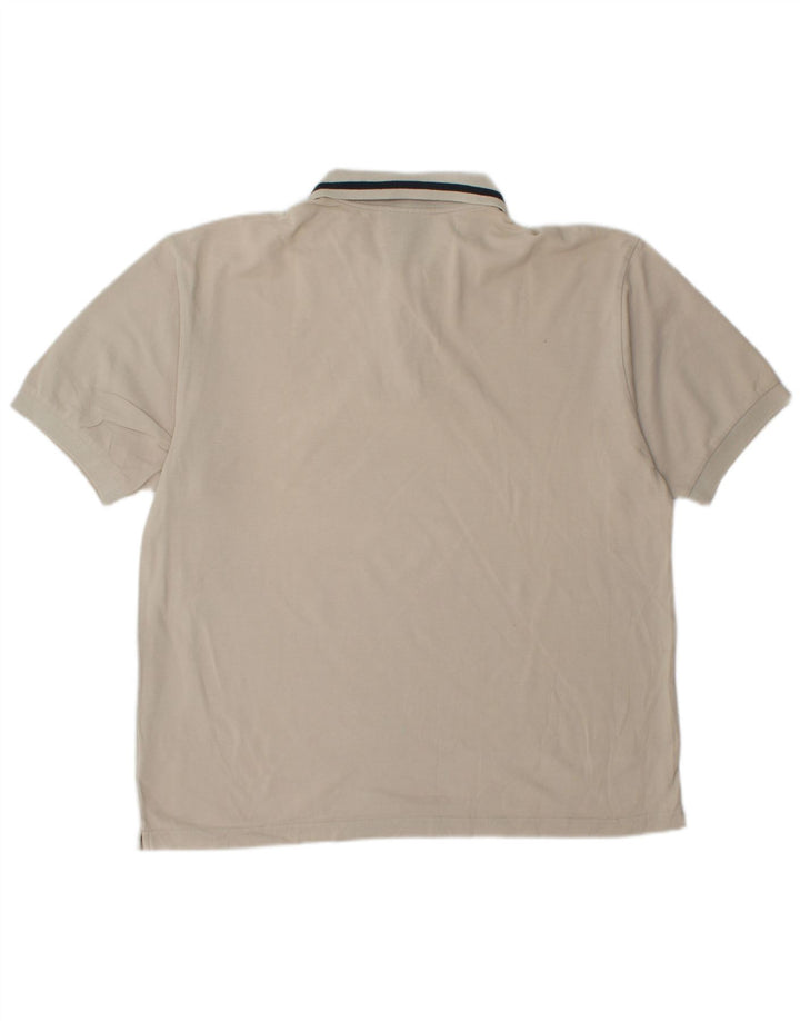 DIADORA Mens Polo Shirt Large White Cotton