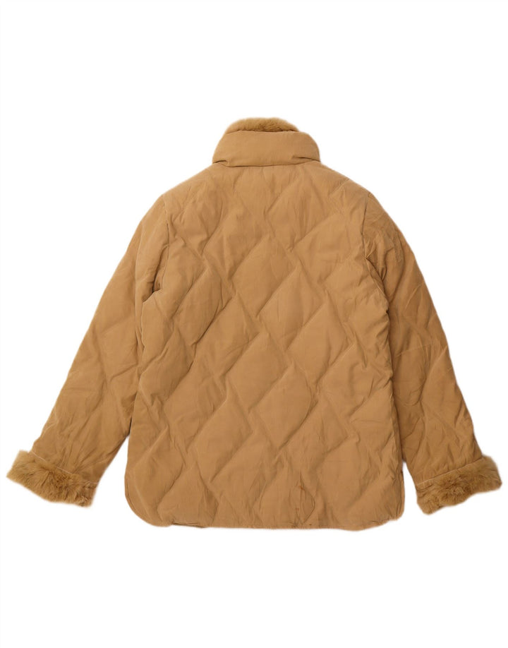 Parisport Womens Loose Fit Padded Jacket IT 44 Medium Beige Polyamide