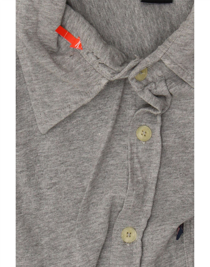 POLO RALPH LAUREN Mens Shirt Large Grey Cotton Vintage Polo Ralph Lauren and Second-Hand Polo Ralph Lauren from Messina Hembry 