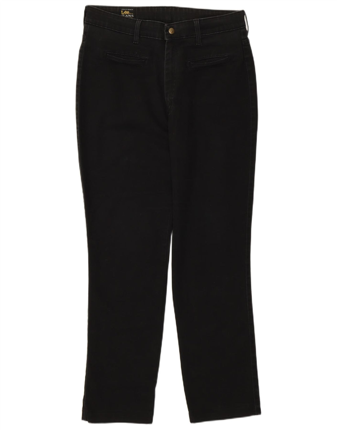 Lee Lige Jeans til kvinder W34 L28 Sort bomuld